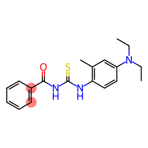1-benzoyl-3-[4-(diethylamino)-2-methylphenyl]thiourea