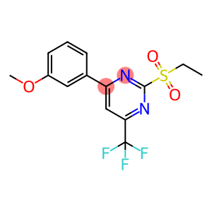 2-(Ethylsulfonyl)-4-(3-methoxyphenyl)-6-(trifluoromethyl)pyrimidine