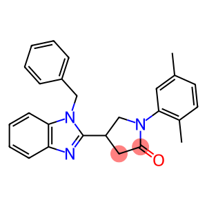 4-(1-benzyl-1H-benzo[d]imidazol-2-yl)-1-(2,5-dimethylphenyl)pyrrolidin-2-one