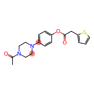 4-(4-ACETYL-1-PIPERAZINYL)PHENYL 2-THIENYLACETATE