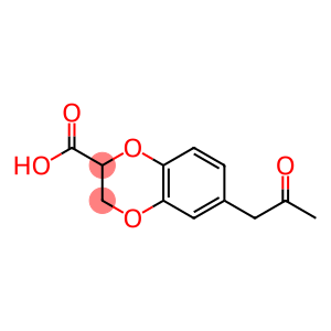 1,4-Benzodioxin-2-carboxylic  acid,  2,3-dihydro-6-(2-oxopropyl)-