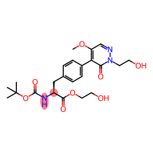 L-Phenylalanine, 4-[2,3-dihydro-2-(2-hydroxyethyl)-5-methoxy-3-oxo-4-pyridazinyl]-N-[(1,1-dimethylethoxy)carbonyl]-, 2-hydroxyethyl ester