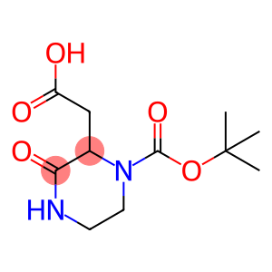 4-Boc-3-羧甲基-哌嗪-2-酮