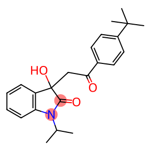 3-[2-(4-tert-butylphenyl)-2-oxoethyl]-3-hydroxy-1-isopropyl-1,3-dihydro-2H-indol-2-one