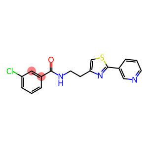 3-chloro-N-(2-(2-(pyridin-3-yl)thiazol-4-yl)ethyl)benzamide