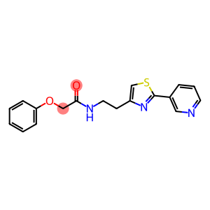 Acetamide, 2-phenoxy-N-[2-[2-(3-pyridinyl)-4-thiazolyl]ethyl]-