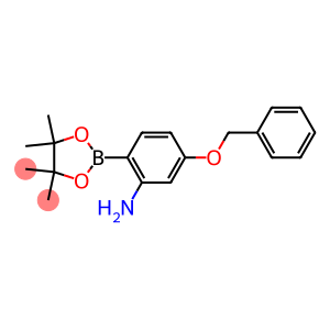 5-(Phenylmethoxy)-2-(4,4,5,5-tetramethyl-1,3,2-dioxaborolan-2-yl)benzenamine