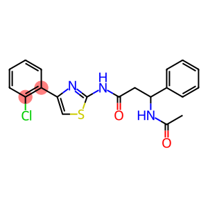 Benzenepropanamide, β-(acetylamino)-N-[4-(2-chlorophenyl)-2-thiazolyl]-