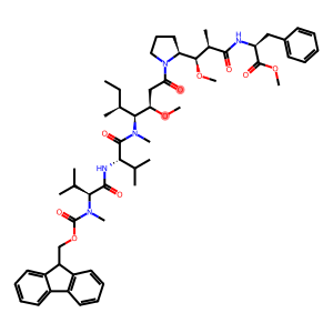 L-Phenylalanine, N-[(9H-fluoren-9-ylmethoxy)carbonyl]-N-methyl-L-valyl-L-valyl-(3R,4S,5S)-3-methoxy-5-methyl-4-(methylamino)heptanoyl-(αR,βR,2S)-β-methoxy-α-methyl-2-pyrrolidinepropanoyl-, methyl ester