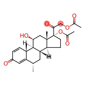 Pregna-1,4-diene-3,20-dione, 17,21-bis(acetyloxy)-11-hydroxy-6-methyl-, (6α,11β)-