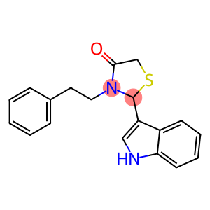 2-(1H-indol-3-yl)-3-phenethyl-thiazolidin-4-one