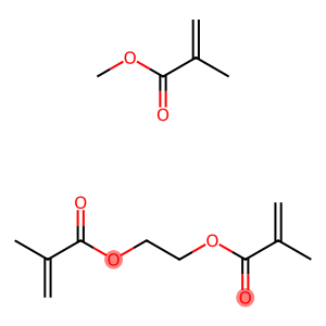 methyl 2-methylprop-2-enoate, 2-(2-methylprop-2-enoyloxy)ethyl 2-methy lprop-2-enoate