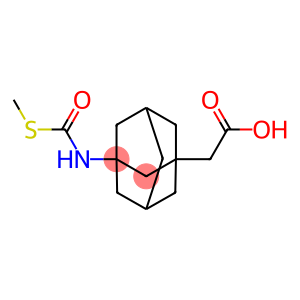2-[3-(methylsulfanylcarbonylamino)-1-adamantyl]acetic acid