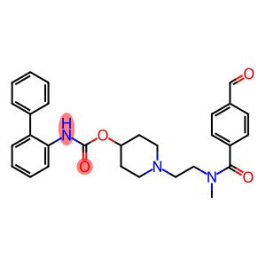 1-(2-(3-formyl-N-methylbenzamido)ethyl)piperidin-4-yl [1,1'-biphenyl]-2-ylcarbamate