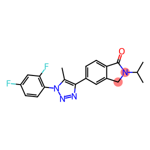 5-[1-(2,4-difluorophenyl)-5-methyltriazol-4-yl]-2-propan-2-yl-3H-isoindol-1-one