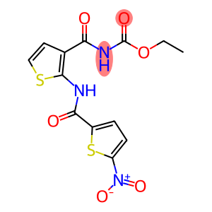 ethyl (2-(5-nitrothiophene-2-carboxamido)thiophene-3-carbonyl)carbamate