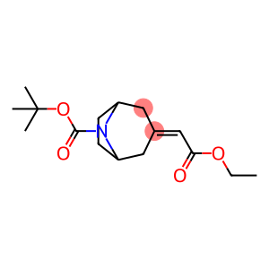 叔-丁基 3-(2-乙氧基-2-氧亚基亚乙基)-8-氮杂二环[3.2.1]辛烷-8-甲酸基酯