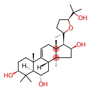 Lanost-9(11)-ene-3,6,16,25-tetrol, 20,24-epoxy-, (3β,6α,16β,20R,24S)-