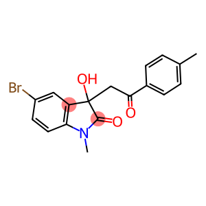 5-bromo-3-hydroxy-1-methyl-3-[2-(4-methylphenyl)-2-oxoethyl]-1,3-dihydro-2H-indol-2-one