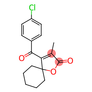 1-Oxaspiro(4.5)dec-3-en-2-one, 4-(4-chlorobenzoyl)-3-methyl-