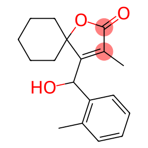 1-Oxaspiro(4.5)dec-3-en-2-one, 4-(hydroxy(2-methylphenyl)methyl)-3-met hyl-