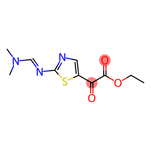 ETHYL 2-(2-([(DIMETHYLAMINO)METHYLENE]AMINO)-1,3-THIAZOL-5-YL)-2-OXOACETATE