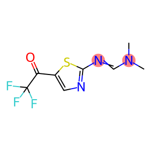 N,N-DIMETHYL-N'-[5-(2,2,2-TRIFLUOROACETYL)-1,3-THIAZOL-2-YL]IMINOFORMAMIDE