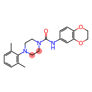 N-(2,3-DIHYDRO-1,4-BENZODIOXIN-6-YL)-4-(2,6-DIMETHYLPHENYL)TETRAHYDRO-1(2H)-PYRAZINECARBOXAMIDE