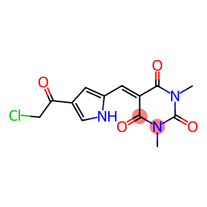 5-{[4-(2-chloroacetyl)-1H-pyrrol-2-yl]methylidene}-1,3-dimethyl-1,3-diazinane-2,4,6-trione