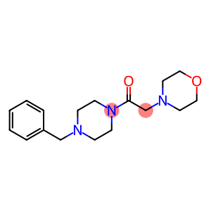 1-(4-BENZYLPIPERAZINO)-2-MORPHOLINO-1-ETHANONE