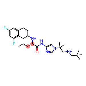 (2S)-2-[(6,8-Difluoro-1,2,3,4-tetrahydro-2-naphthalenyl)amino]-N-[1-[2-[(2,2-dimethylpropyl)amino]-1,1-dimethylethyl]-1H-imidazol-4-yl]pentanamide