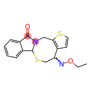 (8E)-8-Ethoxyimino-4,10-dithia-1-azatetracyclo[9.7.0.03,7.012,17]octadeca-3(7),5,12,14,16-pentaen-18-one