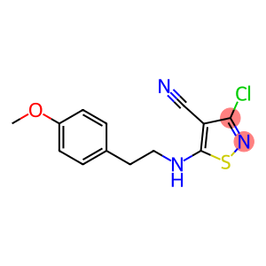 3-chloro-5-[(4-methoxyphenethyl)amino]-4-isothiazolecarbonitrile