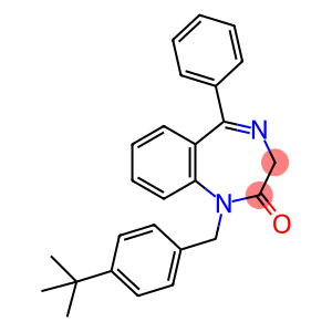 1-[(4-tert-butylphenyl)methyl]-5-phenyl-2,3-dihydro-1H-1,4-benzodiazepin-2-one
