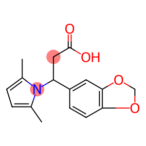 3-(1,3-BENZODIOXOL-5-YL)-3-(2,5-DIMETHYL-1H-PYRROL-1-YL)PROPANOIC ACID