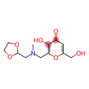 2-{[(1,3-dioxolan-2-ylmethyl)(methyl)amino]methyl}-3-hydroxy-6-(hydroxymethyl)-4H-pyran-4-one