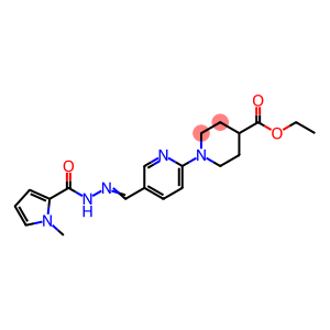 Ethyl 1-(5-{2-[(1-methyl-1H-pyrrol-2-yl)carbonyl]carbohydrazonoyl}-2-pyridinyl)-4-piperidineca