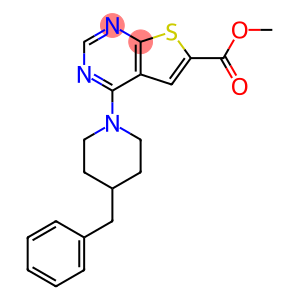 METHYL 4-(4-BENZYLPIPERIDINO)THIENO[2,3-D]PYRIMIDINE-6-CARBOXYLATE