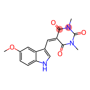 5-[(5-METHOXY-1H-INDOL-3-YL)METHYLENE]-1,3-DIMETHYL-2,4,6(1H,3H,5H)-PYRIMIDINETRIONE