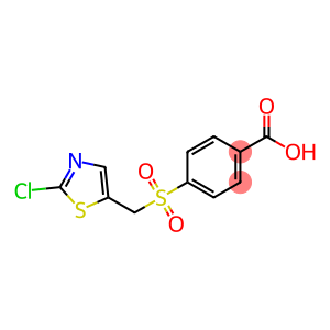 4-([(2-CHLORO-1,3-THIAZOL-5-YL)METHYL]SULFONYL)BENZENECARBOXYLIC ACID