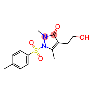 4-(2-HYDROXYETHYL)-2,5-DIMETHYL-1-[(4-METHYLPHENYL)SULFONYL]-1,2-DIHYDRO-3H-PYRAZOL-3-ONE