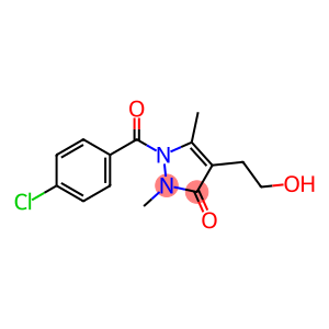 1-(4-CHLOROBENZOYL)-4-(2-HYDROXYETHYL)-2,5-DIMETHYL-1,2-DIHYDRO-3H-PYRAZOL-3-ONE