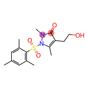 4-(2-HYDROXYETHYL)-1-(MESITYLSULFONYL)-2,5-DIMETHYL-1,2-DIHYDRO-3H-PYRAZOL-3-ONE