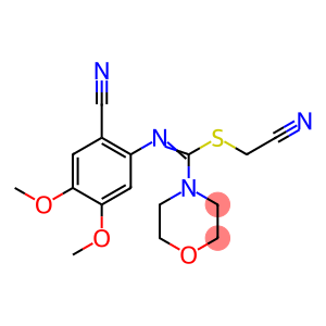 CYANOMETHYL N-(2-CYANO-4,5-DIMETHOXYPHENYL)-4-MORPHOLINECARBIMIDOTHIOATE