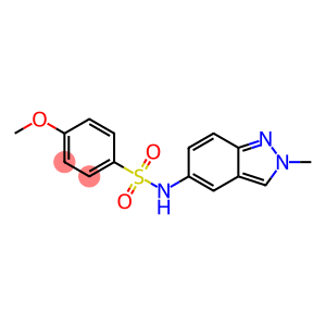 4-METHOXY-N-(2-METHYL-2H-INDAZOL-5-YL)BENZENESULFONAMIDE