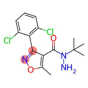 N-(TERT-BUTYL)-3-(2,6-DICHLOROPHENYL)-5-METHYL-4-ISOXAZOLECARBOHYDRAZIDE