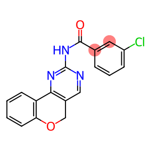 3-CHLORO-N-(5H-CHROMENO[4,3-D]PYRIMIDIN-2-YL)BENZENECARBOXAMIDE