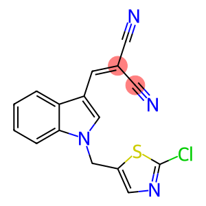 2-((1-[(2-CHLORO-1,3-THIAZOL-5-YL)METHYL]-1H-INDOL-3-YL)METHYLENE)MALONONITRILE
