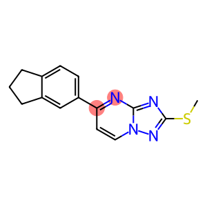 5-(2,3-DIHYDRO-1H-INDEN-5-YL)[1,2,4]TRIAZOLO[1,5-A]PYRIMIDIN-2-YL METHYL SULFIDE