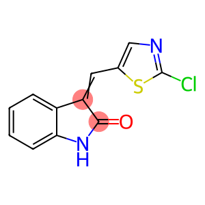 3-[(E)-(2-CHLORO-1,3-THIAZOL-5-YL)METHYLIDENE]-1,3-DIHYDRO-2H-INDOL-2-ONE